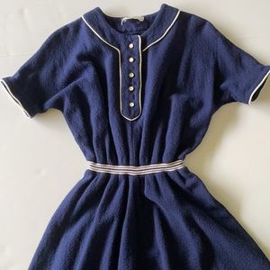 Vintage Navy Dress | size S